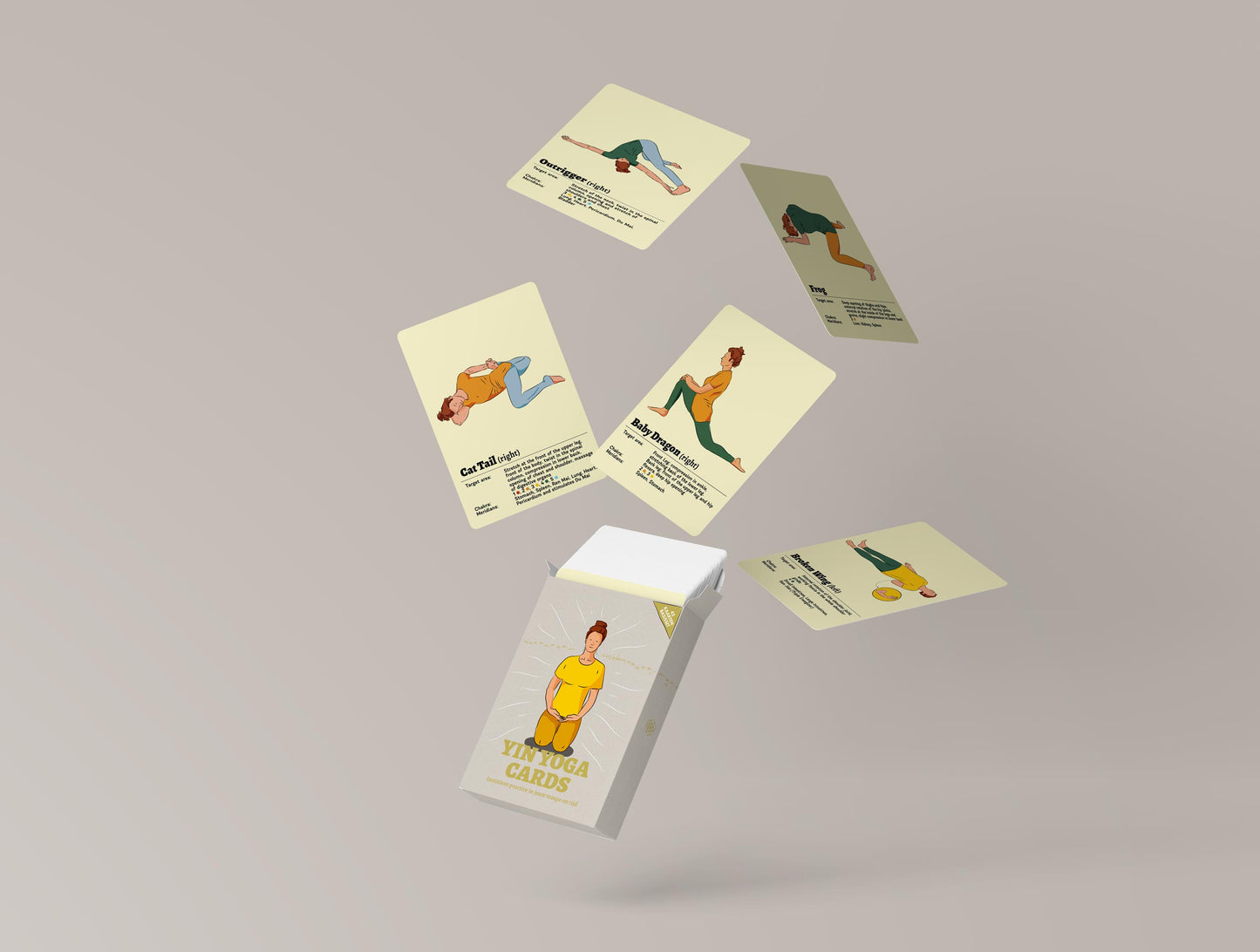 Yin Yoga Cards - Set 1 English edition